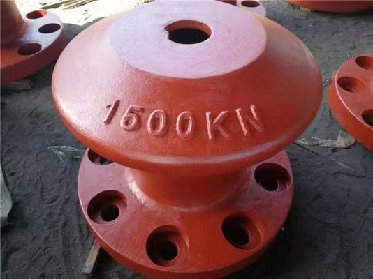 جودة  Marine Dock Bollard Customized Cast Steel For Mooring Tee Head مصنع