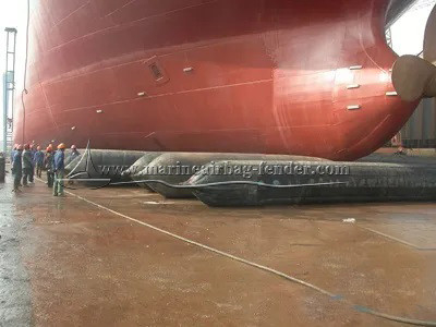 حقيبة جوية مركبة لإطلاق السفن 0.3m إلى 3.0m قطر المطاط الطبيعي حقيبة جوية بحرية رفع